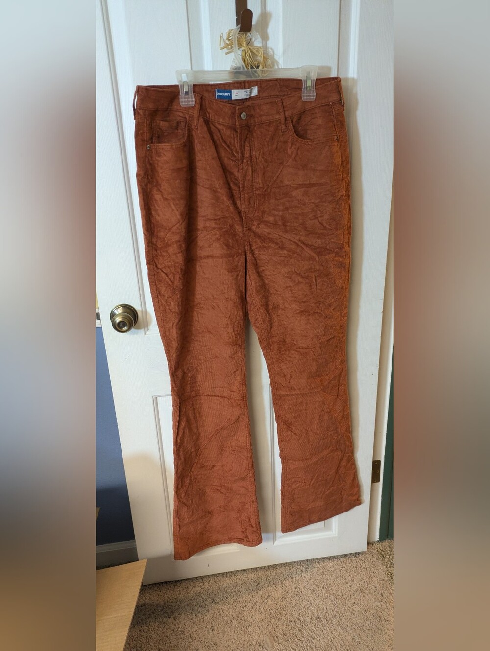 Old Navy Extra High-Waisted Boho Flare Corduroy Pants Size 16 XL Tall NWOT🍁🍂